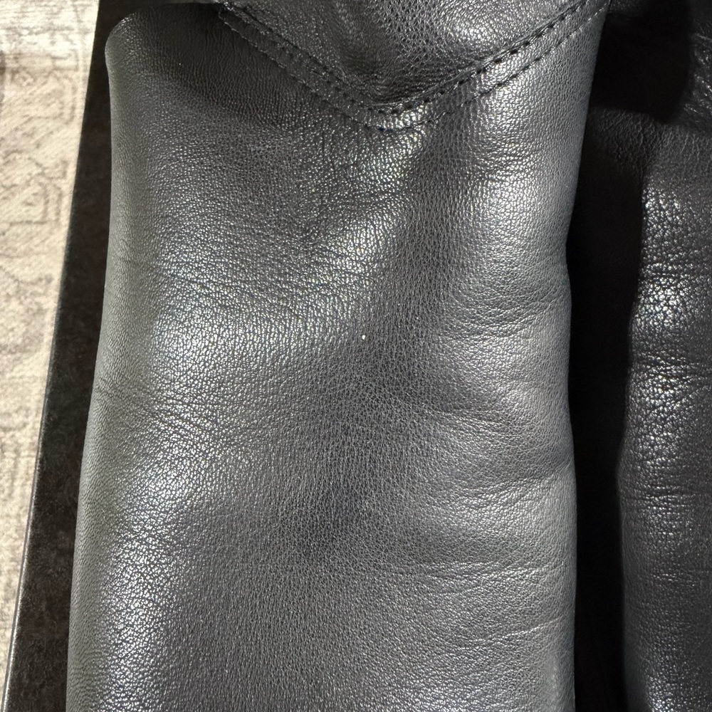 Black Leather Women's Sandals - Picture 5 of 6